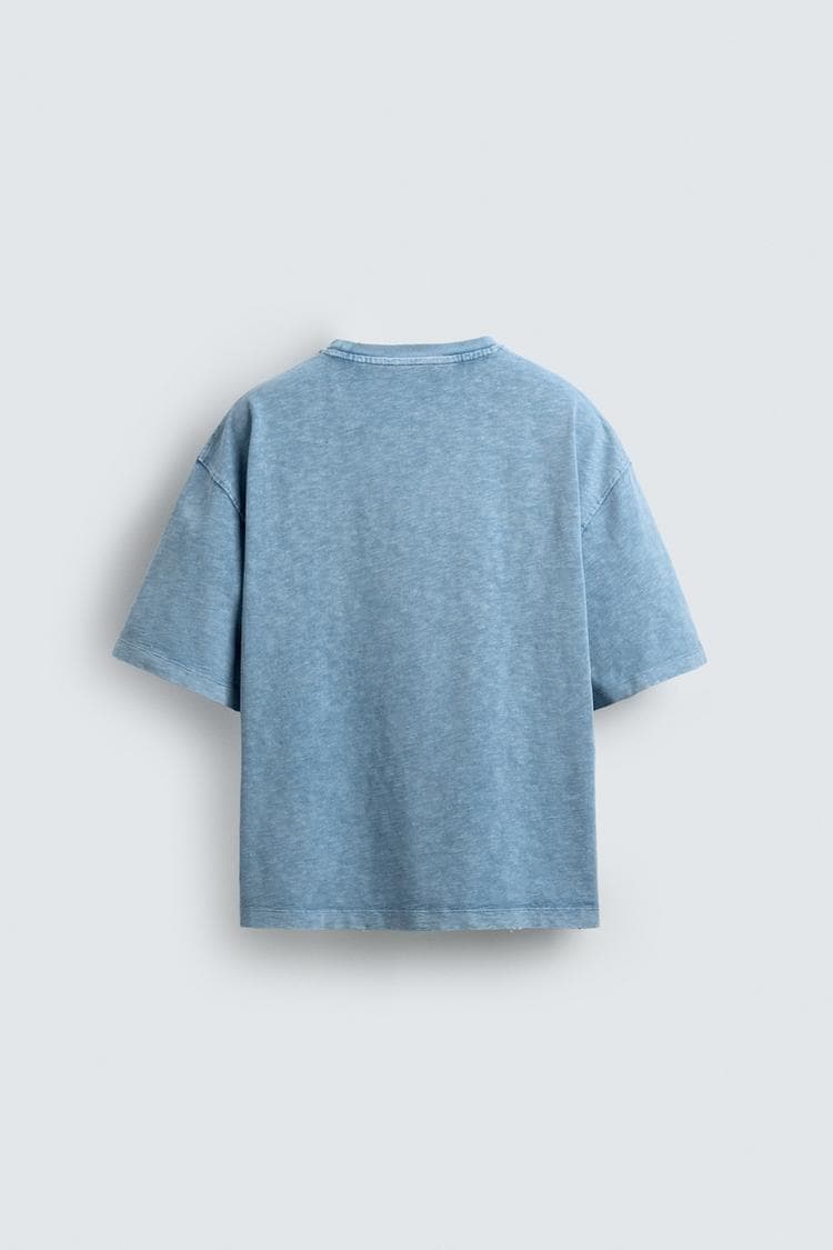 T-SHIRT RELAXED FIT ESTRUTURA FLAMÉ LAVADO