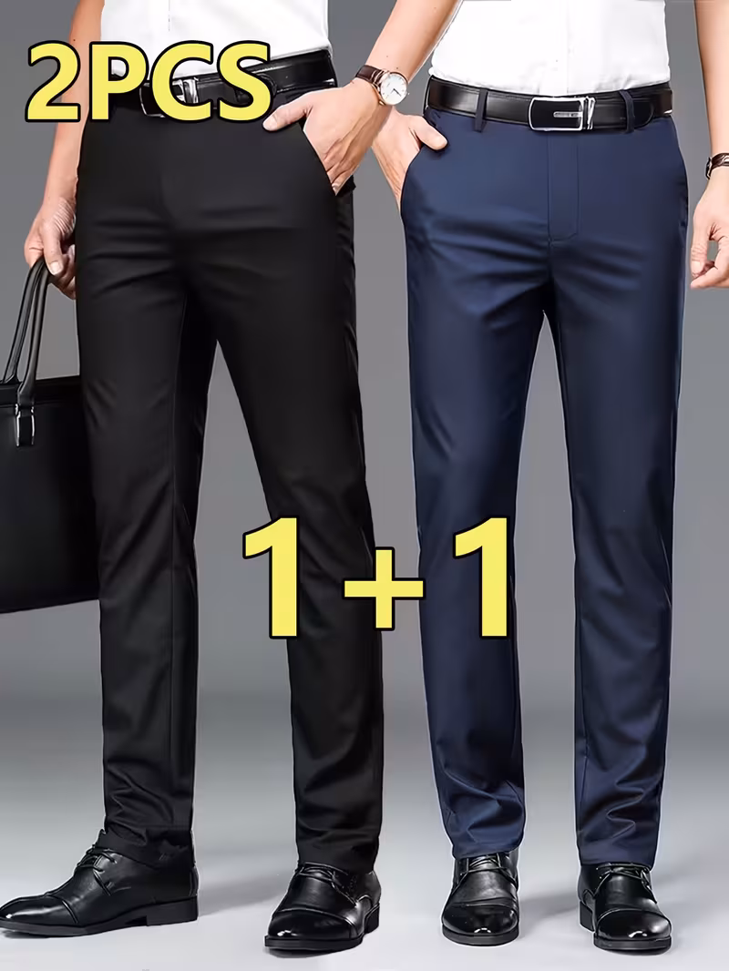 2 Peças Calças Sociais Masculinas Profissionais.