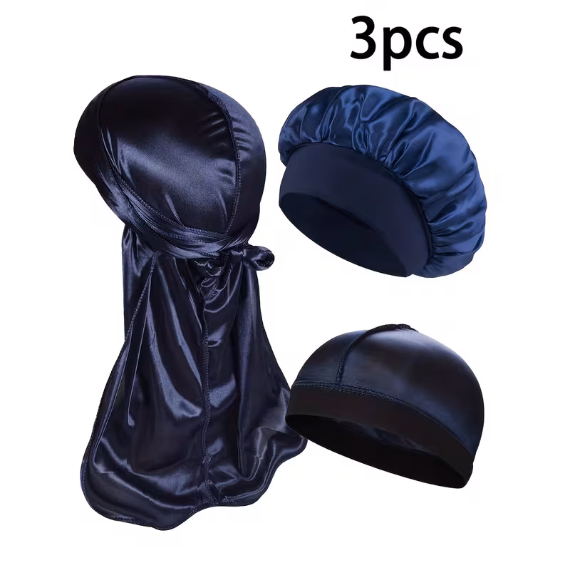 Bonés Durag+Bonnet+Copo para Homens