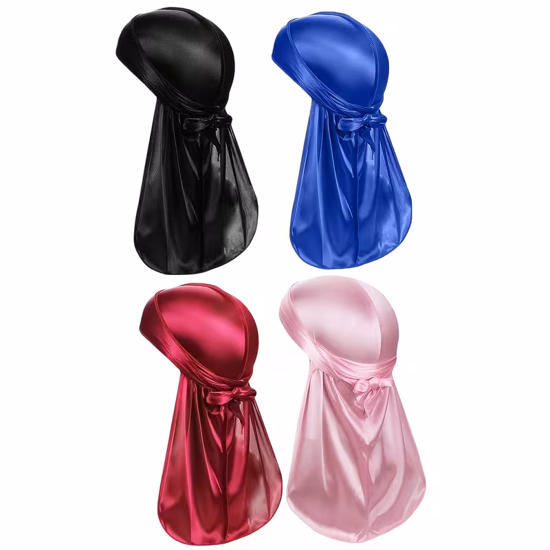 Kit 4pçs Durag Unissex Elástico