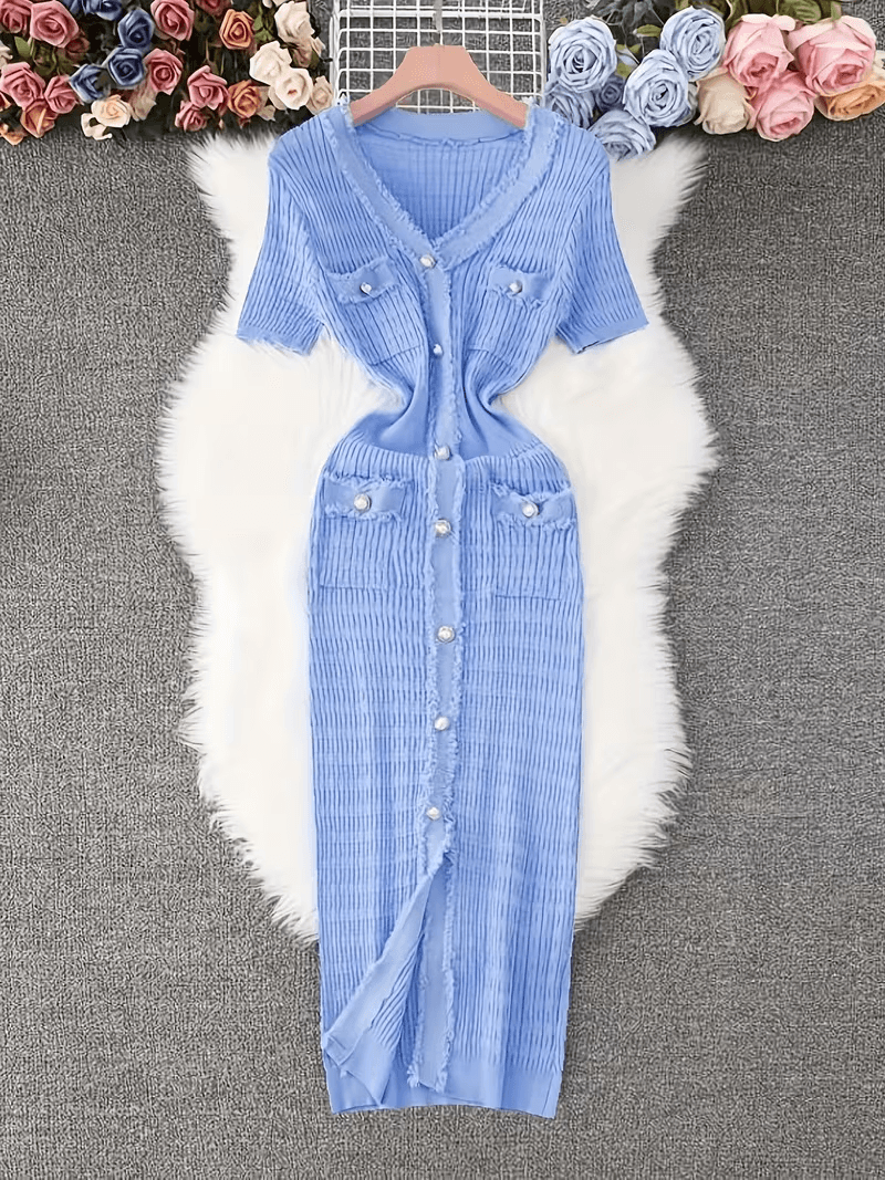 Vestido sereia justo com fenda
