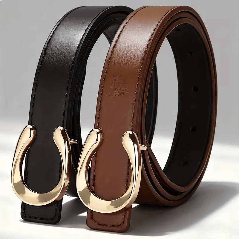 2-Pack Cinto de Couro PU