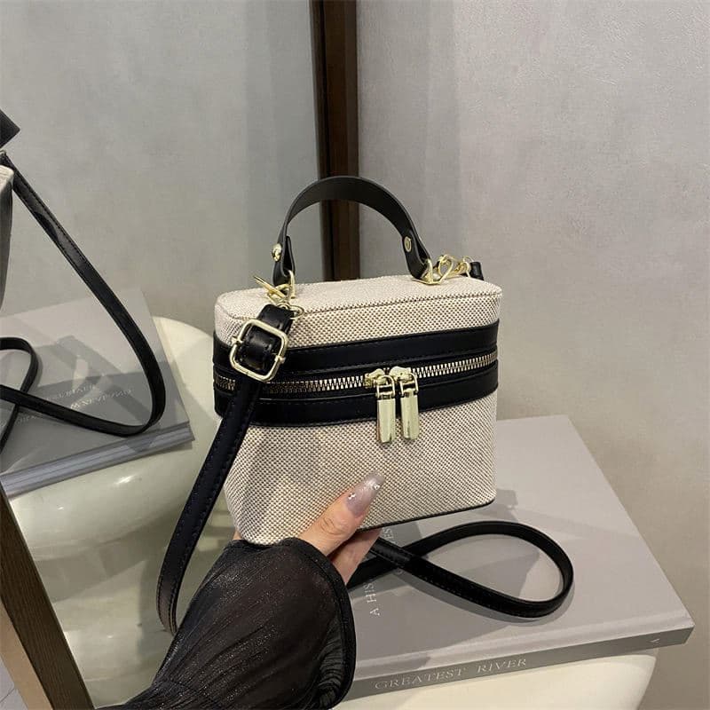 Bolsas de mão bucket femininas trançadas de couro PU vintage, de alta qualidade, com design feminino elegante, 2025, personalizadas de
