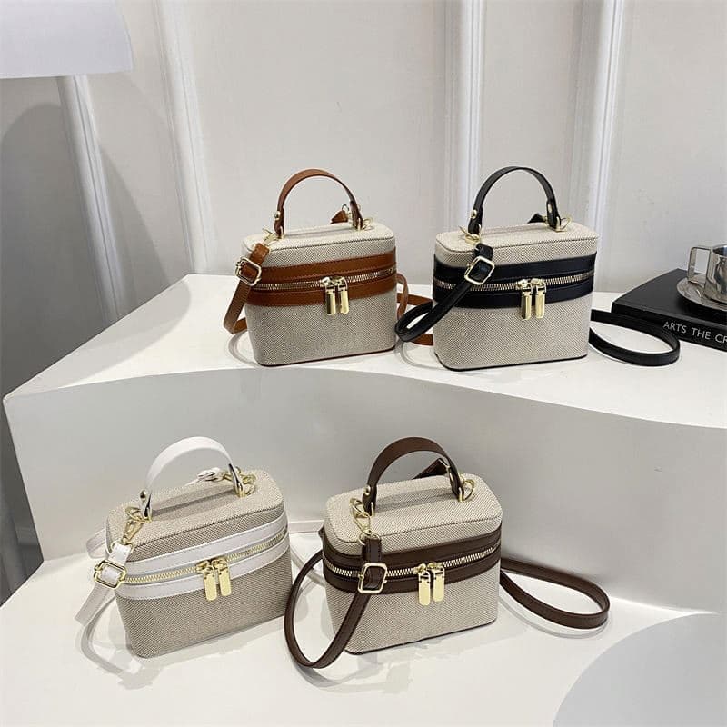 Bolsas de mão bucket femininas trançadas de couro PU vintage, de alta qualidade, com design feminino elegante, 2025, personalizadas de