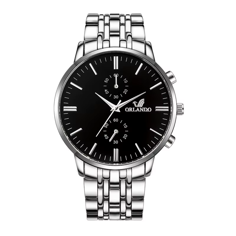 WJ-9712 Novo Relógio de Quartzo Personalizado OEM para Negócios e Casual, Relógio de Luxo em Aço para Homens