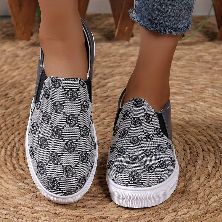 Calçados Casuais Femininos por Atacado Direto da Fábrica, Sapatos Casuais Slip-on para Mulheres, Calçados Casuais de Designer