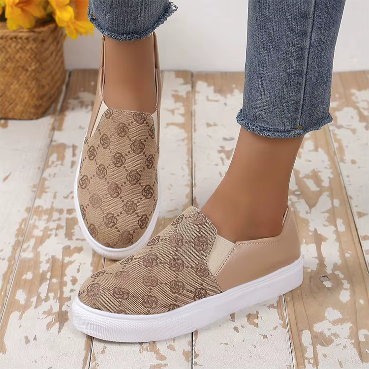 Calçados Casuais Femininos por Atacado Direto da Fábrica, Sapatos Casuais Slip-on para Mulheres, Calçados Casuais de Designer