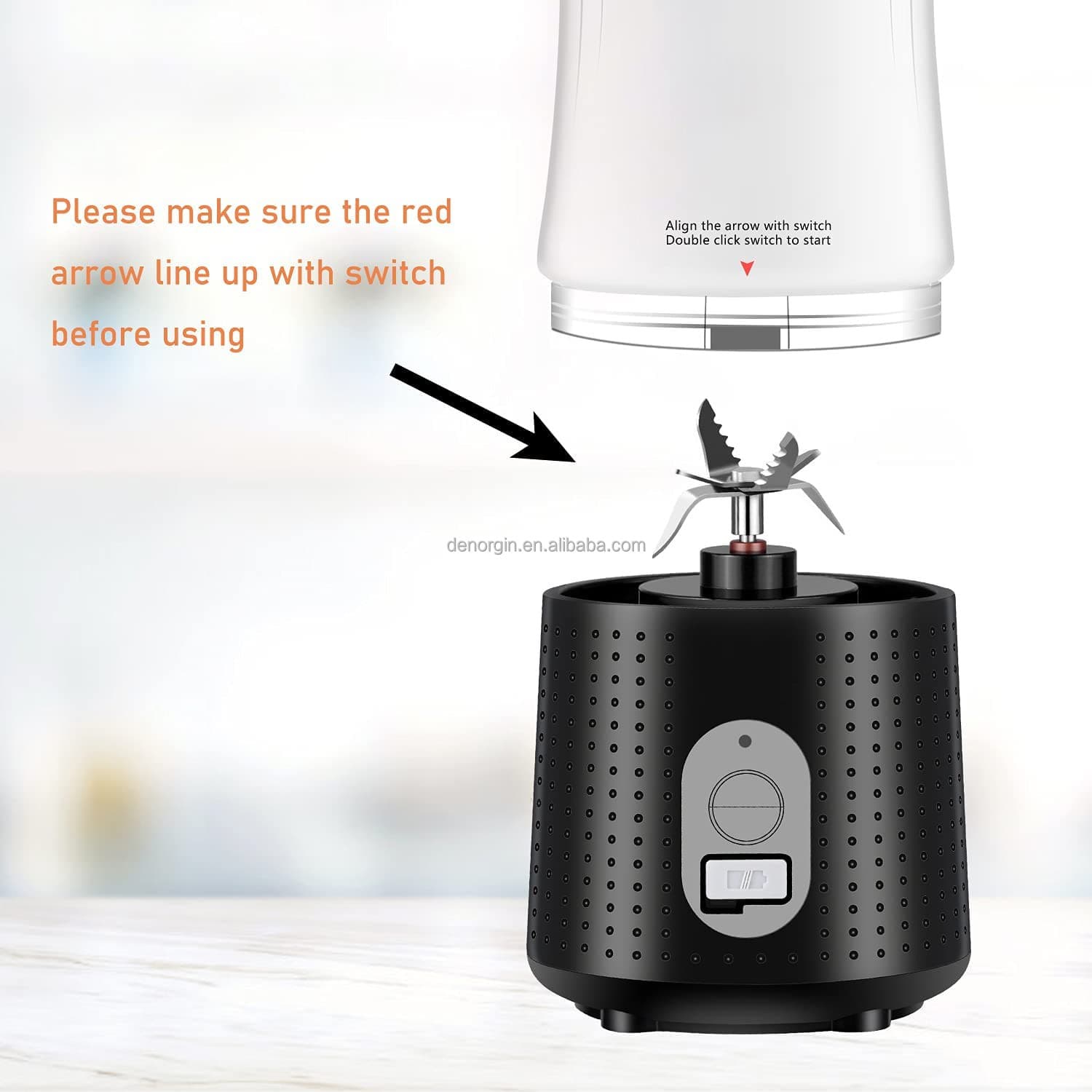 Fábrica Portátil Mini Liquidificador 380ml USB Carregamento Elétrico Juicer Cup Conveniente BPA Free Blender e Juicer