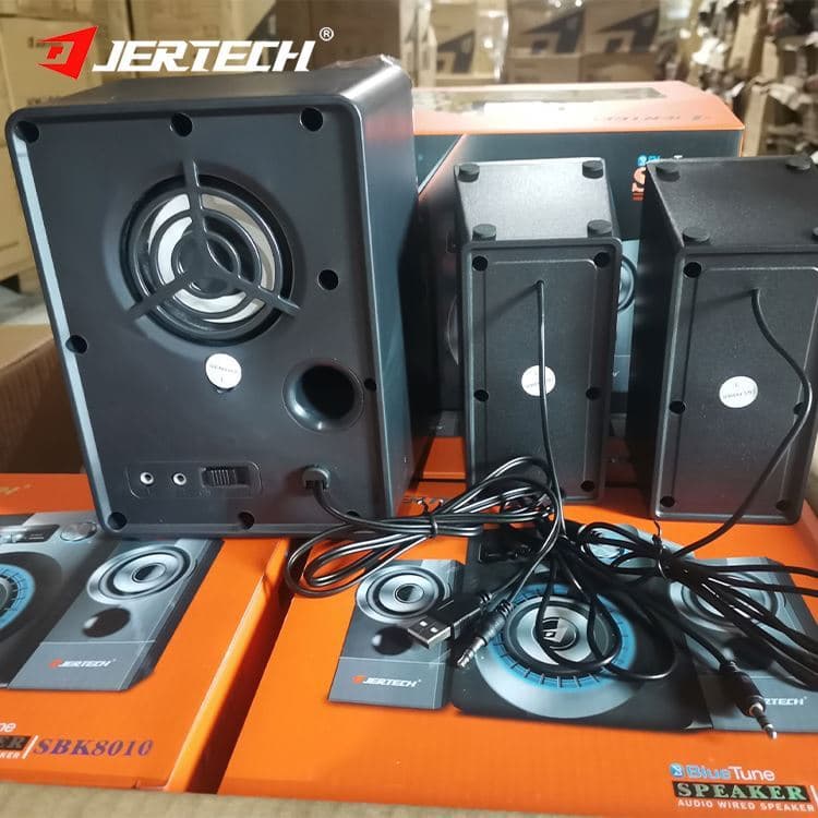 JERTECH SBK-8010 Combo 3 em 1, sistema de áudio com caixas de som para karaokê, BT, DJ e jogos no PC, com woofer e graves, para