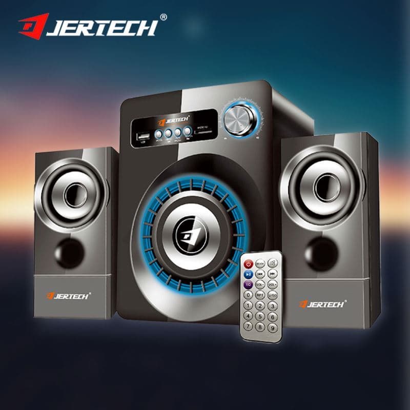 JERTECH SBK-8010 Combo 3 em 1, sistema de áudio com caixas de som para karaokê, BT, DJ e jogos no PC, com woofer e graves, para