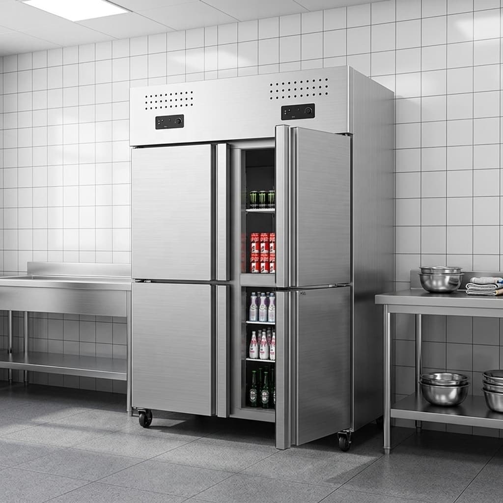 Refrigerador Vertical Comercial para Vinhos e Bebidas, Freezer Horizontal Duplo para Pepsi